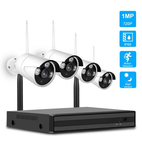 

4CH NVR + 4 pcs720P Cameras Kit