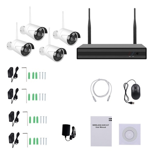 

8CH NVR + 4 pcs 720P Cameras Kit