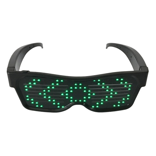 

LED Light up Glasses USB Rechargeable & Wireless with Flashing LED Display Glowing Luminous Glasses for Christmas Party Bars Rave Festival