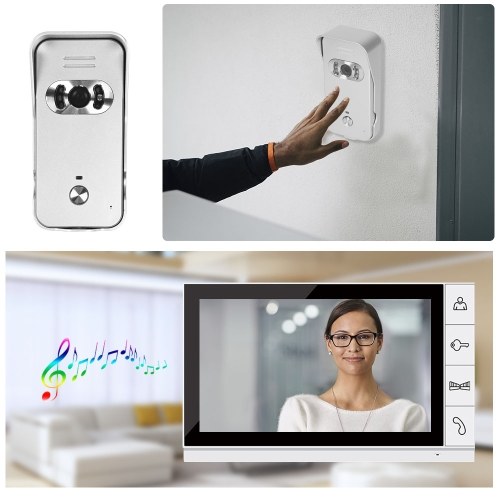 

Home Security 9-inch LCD Color Video Door Phone Intercom System Nig