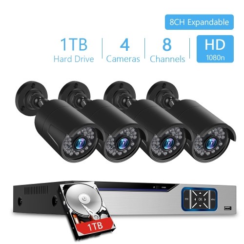 

4CH 1080P Security Camera System