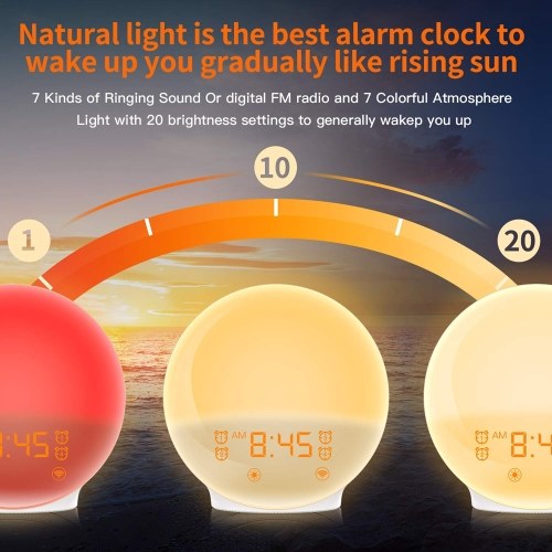 

Intelligent SmartAPP Voice Control Wifi Alarm Clock