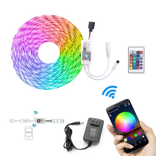 5M Smart Light Strips WIFI Control Color Changing LED