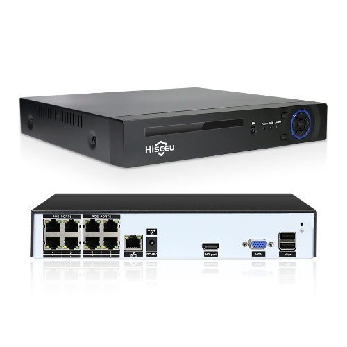 8CH NVR PoE Network Videorecorder