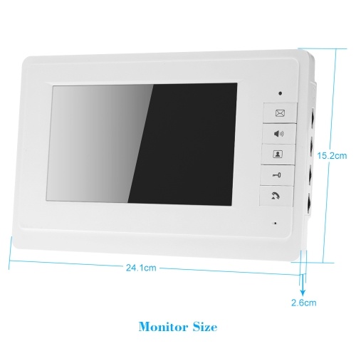 

7inch Wired Video Door Phone System Visual Intercom Doorbell with Indoor Monitor and Outdoor Camera (With Logo)