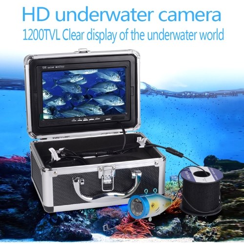 7inch Color LCD Monitor Underwater Fishing Camera 30 Meters Cable 8G TF Card 