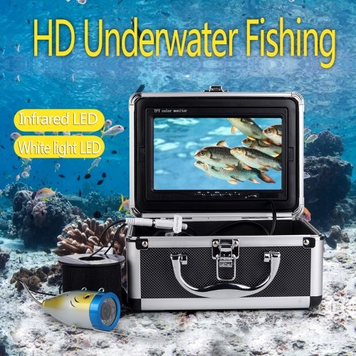 7inch Color LCD Monitor Underwater Fishing Camera 30 Meters Cable 8G TF Card 