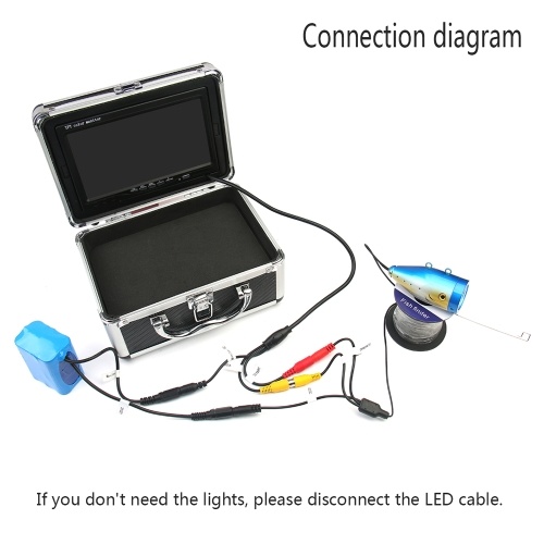 7 Inch Color LCD Monitor Underwater Fishing Camera 