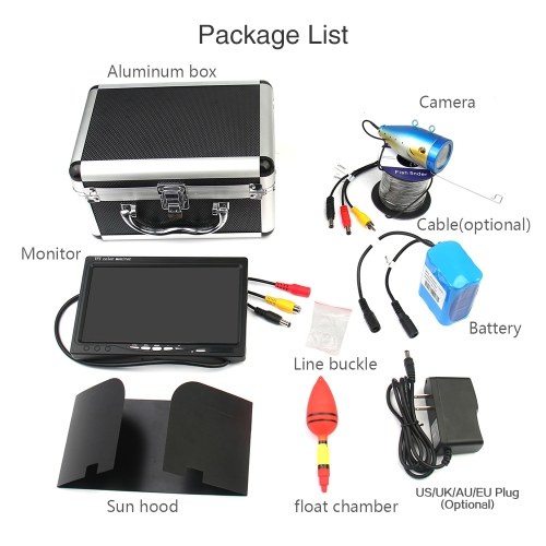 7 Inch Color LCD Monitor Underwater Fishing Camera 