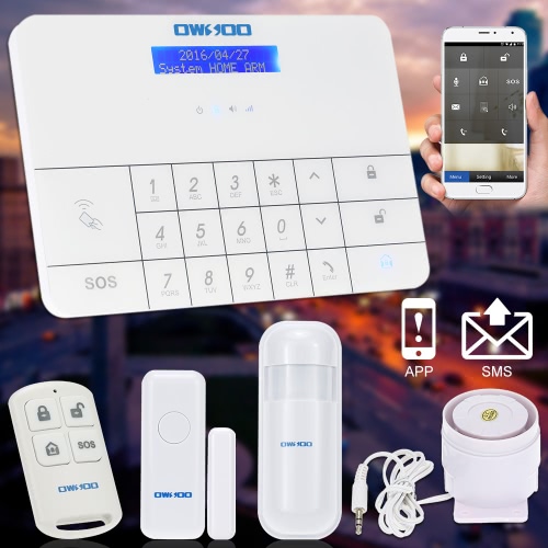 OWSOO  Wireless LCD GSM & SMS Home House Security  Burglar Intruder Alarm System Auto Dialer