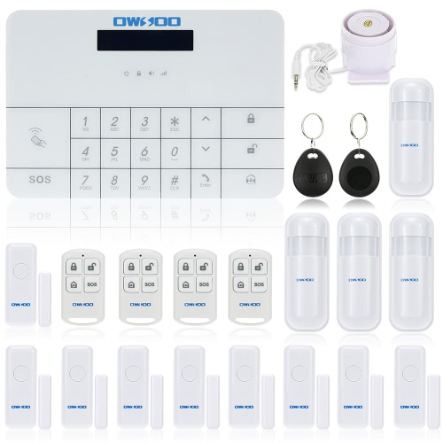 OWSOO LCD Wireless GSM & SMS Home casa sicurezza antifurto intruso allarme sistema Auto Dialer