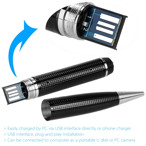 

1080P Hidden Spy Camera HD Audio Video Recording Photograph Pen Portable Mini DVR