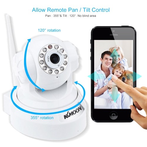 Cámara KKMOON 720P HD H.264 1MP de segunda mano PnP P2P AP Pan Tilt IR Corte WiFi Red inalámbrica Cámara web IP