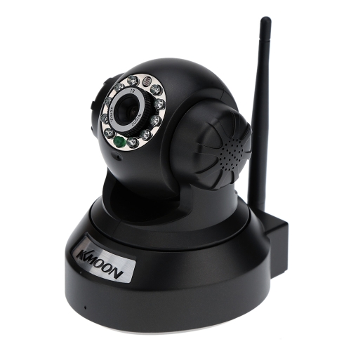KKmoon 0.3MP caméra P2P PnP Pan Tilt anti-IR WiFi sans fil réseau IP Webcam avec fente pour carte TF