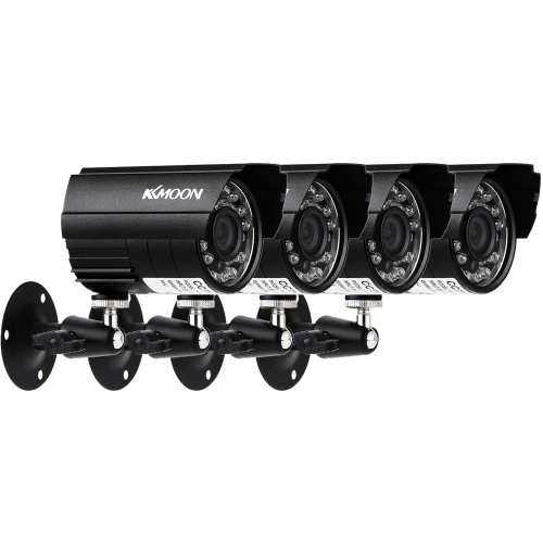 4pcs AHD 720P Weatherproof CCTV Cameras Kit IR CUT Color CMOS Home Security System 3.6mm