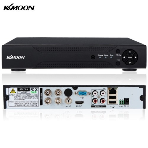 

Second Hand KKmoon® 4CH Channel Full 1080N/720P AHD DVR HVR NVR HDMI P2P Cloud Network Onvif Digital Video Recorder support Plug and Play Android/iOS APP Free CMS Browser View Motion Detection Email Alarm PTZ for HD 2000TVL CCTV Security Camera Surveillan