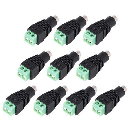 

DC Female to AV Screw Terminal Block Connector 10pcs kit for Power Adapter/CCTV