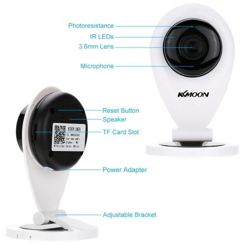 

Second Hand KKmoon H.264 1.0MP HD 720P Mini IP Camera P2P IR Cut WiFi Wireless Network IP Security Camera Webcam