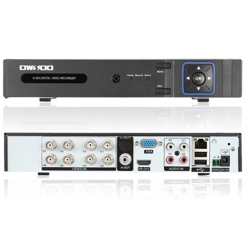 

Second Hand OWSOO XVR 8CH Channel 1080P Hybrid NVR AHD TVI CVI DVR 5-in-1 Digital Video Recorder PTZ H.264 P2P Support for Android/IOS APP Control Motion Detection + 1TB Seagate HDD Support Audio Record for CCTV Security Camera Surveillance System