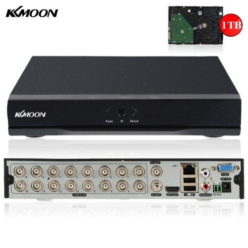 

Second Hand KKmoon® 16CH Channel Full 960H/D1 DVR HVR NVR HDMI P2P Cloud Network Onvif Digital Video Recorder + 1TB Seagate Hard Disk support Plug and Play Android/iOS APP Free CMS Browser View Motion Detection Email Alarm PTZ for CCTV Security Camera Sur