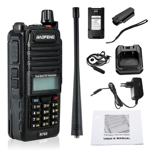 

BaoFeng 128CH Dual Band VHF 136-174MHz&UHF 400-520MHz Talkie Walkie Transceiver 2-way Radio Portable Handheld Waterproof Interph