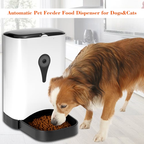 

Automatic Pet Feeder Food Dispenser with Video Monitoring