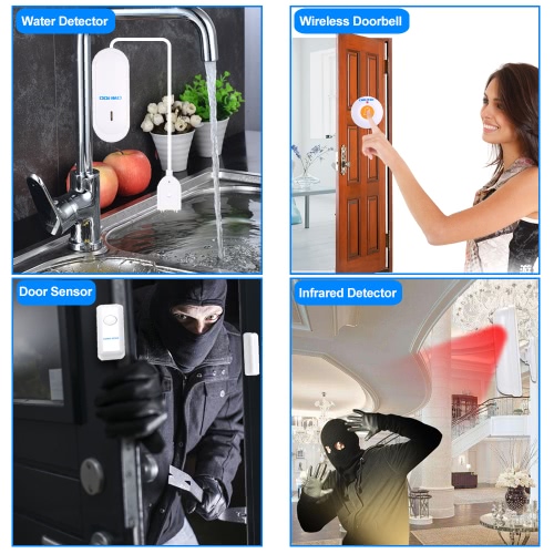 

OWSOO 433MHz Wireless 3G SMS Alarm Security System