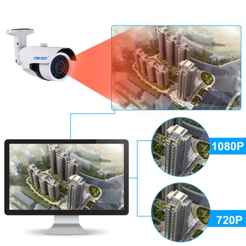 

OWSOO 4*1080P AHD IR CCTV Camera + 4*60ft Cable
