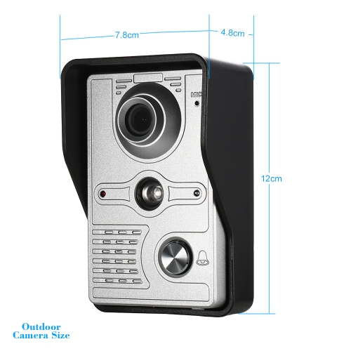 

OWSOO 7 inch Wired Video Doorbell with Snapshot Record