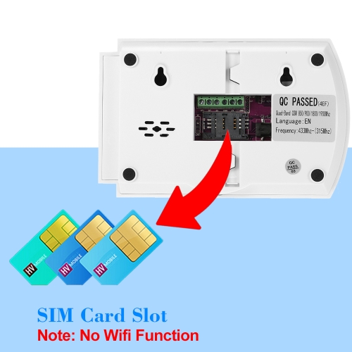 

KKmoon 433MHz Wireless Auto-dial GSM SMS Alarm Security System