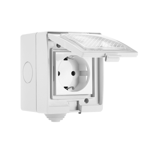 

Smart Indoor Outdoor Wireless WIFI Socket IP55 Waterproof Support Phone AAP Control Timing Function Voice Control Works with Google Home&Amazon Alexa