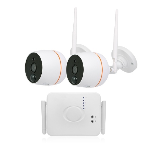 

4CH Wifi NVR Kit Видеозапись TF Card Record с 2PCS 1080P Беспроводная IP-камера Set