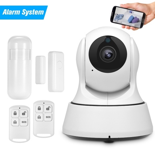 720P Burglar Alarm Video WiFi IP Camera Mini PIR Detector Door Sensor