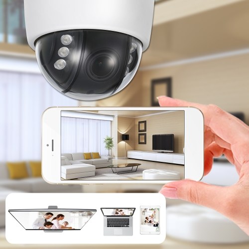 

HD 1080P Wireless WIFI Dome PTZ IP Camera