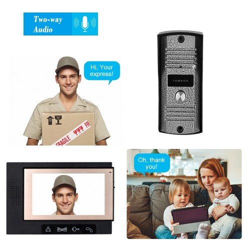 

Home Security 7-inch LCD Color Video Door Phone Intercom System