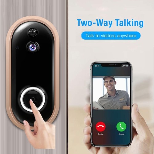 

Smart Home WiFi Doorbell 1080P HD Security Camera with Two-Way Audio