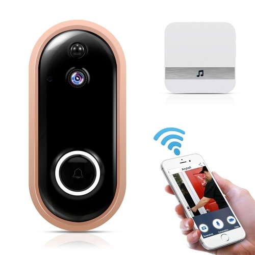 

Smart Home WiFi Doorbell 1080P HD Security Camera with Two-Way Audio