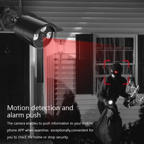 

WiFi KITS 4CH NVR + 4pcs 1080P Weatherproof Bullet IP Camera with Metal Housing Body H.264 Compression 1080P Night Vision EU Plug