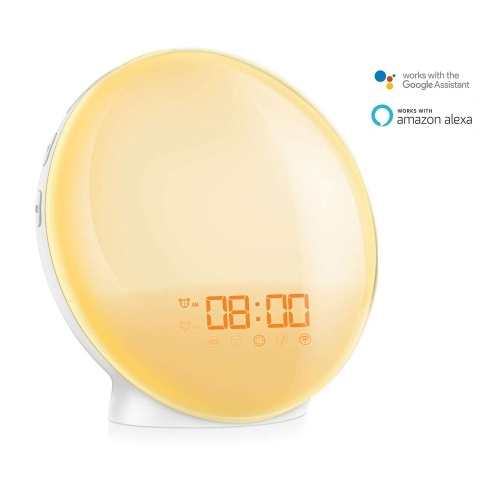 

Intelligent SmartAPP Voice Control Wifi Alarm Clock