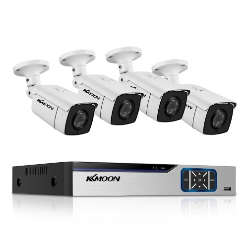 8CH Sistema de Câmera de Segurança em Casa, Vigilância DVR + 4pcs 2MP Full HD Câmera de Vigilância à prova de intempéries ao ar livre Full HD