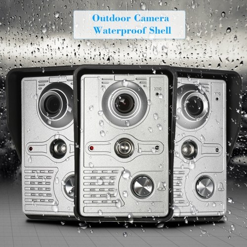 OWSOO  7 inch Wired Video Doorbell Indoor Monitor with IR-CUT Rainproof Outdoor Camera Visual Intercom Two-way Audio Remote Unlock Video Door Phone 