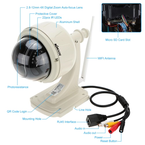 

KKmoon®IP Security CCTV Camera