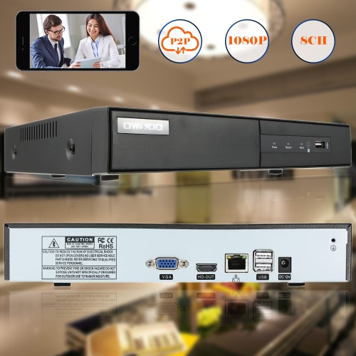 

OWSOO 8CH 1080P H.264 P2P NVR CCTV Security IP Camera