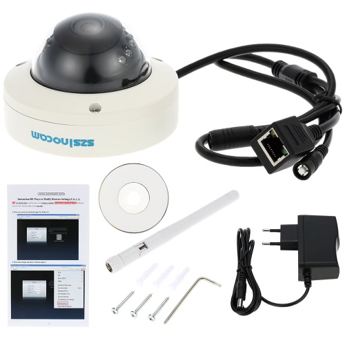 

szsinocam HD Megapixels 720P Wireless Wifi Camera CCTV Surveillance Security P2P Network IP Cloud Indoor Outdoor Doom Camera suppo