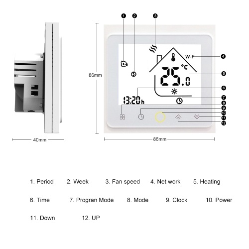 

THP1002-WHPW Water Heating Thermostat