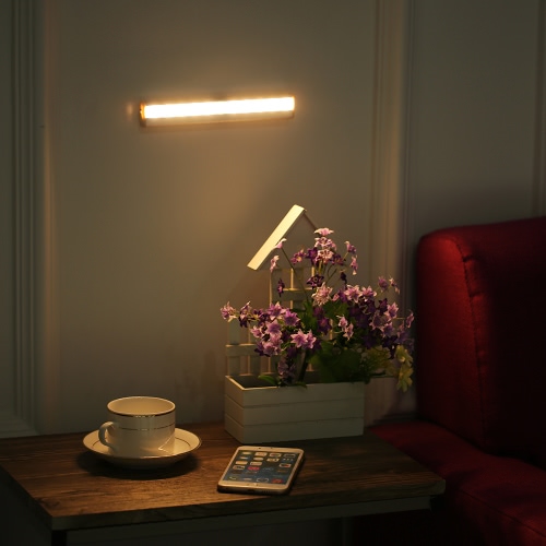 

KKmoon 10 LED Auto Человеческий движения PIR детектор Индукционная свет бар Беспроводной Шкаф Шкаф Шкаф настенный датчик лампы ночь Желтый свет