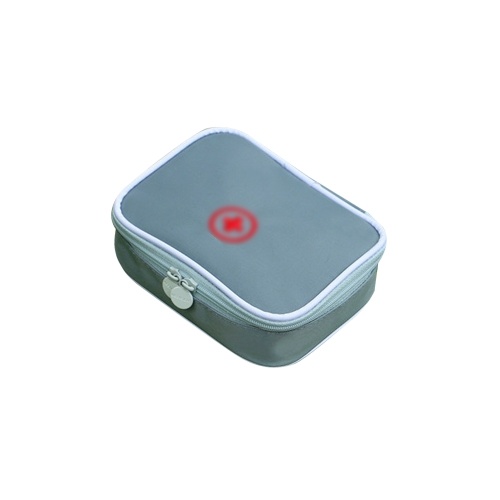 Portable Mini First Aid Kit Multifunctional Medicine Bag Storage Bag Empty Medicine Pouch for Outdoor Home Travel Camping Hiking Cycling,Grey