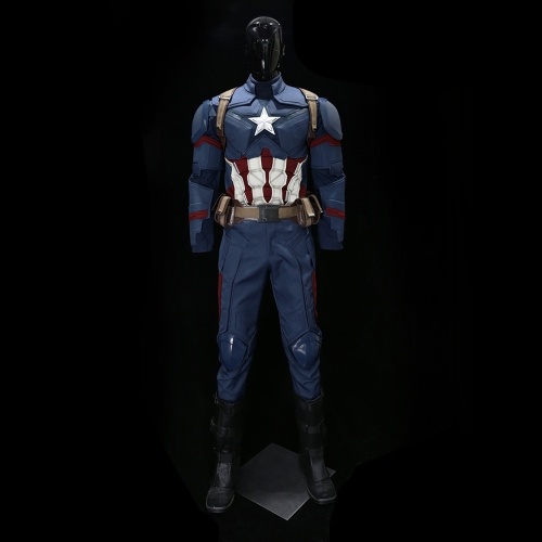 

1:1 Captain America 3 Wearable Men's Suit Superhero Cosplay Costume for Halloween Festival Party Decoration