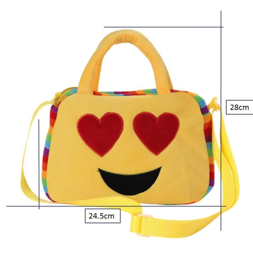 

Cute Emoji Emoticon Shoulder Bag Plush Backpack