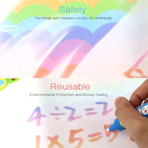

Aqua Doodle Water Drawing Mat Painting Travel Board with Magic Pen for Kids Art Education